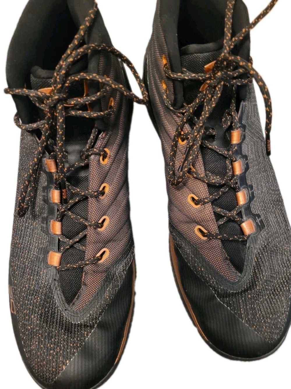 Under Armour Men’s Size 13 Black Orange Anafoam Containment Shoes 1299696-001